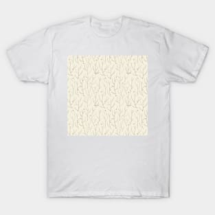 Branches pattern in cream T-Shirt